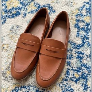 Old Navy Cognac Leather Loafers